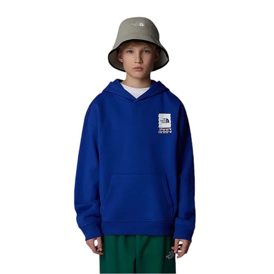 Felpa oversize con cappuccio e grafica Coordinates da ragazzo bambino The North Face | NF0A89HKCZ6